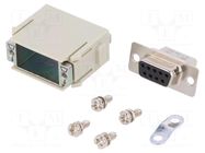 Connector: HDC; module; female; 5A; 50V; Han-Modular®; PIN: 9 HARTING