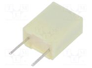 Capacitor: polyester; 330nF; 63VAC; 100VDC; 5mm; ±5%; 7.2x4.5x9.5mm KEMET