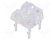 LED Super Flux; oval; 7.62x7.62mm; white cold; 12000÷14400mcd OPTOSUPPLY