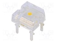 LED Super Flux; 7.62x7.62mm; white warm; 900÷1200mcd; 180°; 30mA OPTOSUPPLY