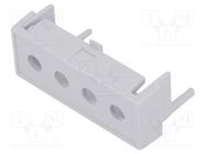 Terminals cover; grey; Holes no: 4; 7.65mm ITALTRONIC