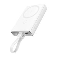 Joyroom magnetic powerbank with stand JR-PBM01, 20W, 10000mA (white), Joyroom