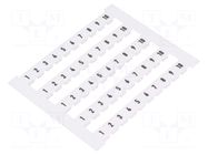 Marker; horizontal; white; 5mm; Marking: 1-10 WEIDMÜLLER