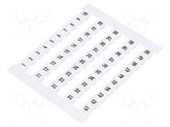 Marker; horizontal; white; 5mm; Marking: 1-50 WEIDMÜLLER