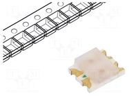LED; orange/green; SMD; 1210; 2.2÷2.6/2.2÷2.6VDC; 3.2x2.7x1.1mm BROADCOM (AVAGO)