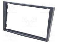 Radio frame; Opel; 2 DIN; steely-grey PER.PIC.