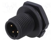 Connector: M12; socket; PIN: 4; male; A code-DeviceNet / CANopen AMPHENOL LTW