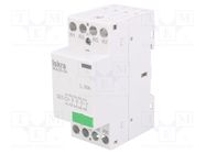 Contactor: 4-pole installation; 25A; 230VAC; NC x4 ISKRA