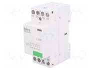 Contactor: 4-pole installation; 25A; 230VAC; NC x4; IKA ISKRA