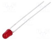 LED; 3mm; red; 3.4mcd; 60°; Front: convex; 1.5÷2.4VDC; No.of term: 2 BROADCOM (AVAGO)