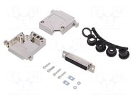 Connector: D-Sub; PIN: 25; plug; female; soldering; for cable; black ENCITECH