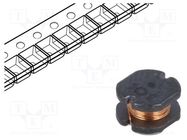 Inductor: wire; SMD; 1mH; 110mA; ±10%; Q: 40; Ø: 5mm; H: 3mm; 11.5Ω BOURNS