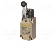 Limit switch; lever R 38mm, metal roller Ø17,5mm; DPDB; 10A OMRON