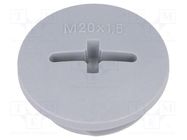 Stopper; M20; 1.5; IP54; polyamide; dark grey; SKINDICHT®; 6mm LAPP