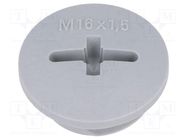 Stopper; M16; 1.5; IP54; polyamide; dark grey; SKINDICHT®; 7mm LAPP