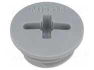 Stopper; M12; 1.5; IP54; polyamide; dark grey; SKINDICHT®; 6mm LAPP