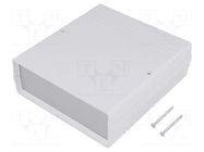 Enclosure: with panel; CAB; X: 129mm; Y: 134mm; Z: 47mm; ABS TEKO