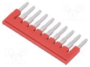 Comb bridge; ways: 10; red; Width: 5mm; UL94V-0 PHOENIX CONTACT