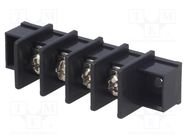 PCB terminal block; straight; 9.5mm; ways: 4; THT,screw terminal DEGSON ELECTRONICS