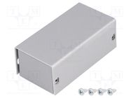 Enclosure: multipurpose; X: 38mm; Y: 72mm; Z: 28mm; AL BOX; aluminium TEKO