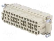 Connector: HDC; contact insert; female; 16A; 500V; Han® EE; PIN: 46 HARTING