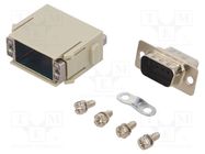 Connector: HDC; module; male; Han-Modular®; PIN: 9; w/o contacts; 5A HARTING