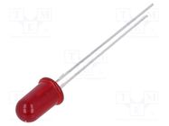 LED; 5mm; red; 1.3÷3mcd; 65°; Front: convex; 1.6÷1.8V; No.of term: 2 BROADCOM (AVAGO)