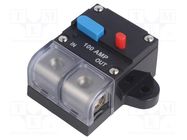 Fuse: automatic; automotive; 100A; black; 12÷24VDC; 52x70x42mm 