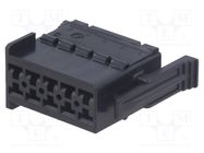 Connector: wire-wire; plug; female; JPT; for cable; PIN: 10; black TE Connectivity