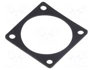 Socket gasket; flange (4 holes); RT360; size 18; Ecomate RM AMPHENOL