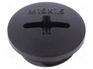 Stopper; M16; 1.5; IP68; polyamide; black; SKINDICHT®; with seal LAPP