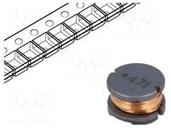 Inductor: wire; SMD; 470uH; 340mA; ±10%; Q: 12; Ø: 8mm; H: 5mm; 1.96Ω BOURNS