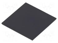 Cover; X: 20mm; Y: 20mm; -20÷60°C; ABS; Cover colour: black; UL94HB GAINTA