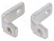 Set of angle brackets for D-Sub; M3; Kit: 2 angle brackets CONEC