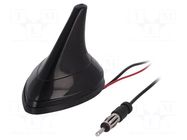 Antenna; SHARK; AM,FM; DIN; 2dB; 5dB; black; 12VDC JC Antenna