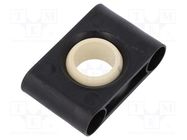 Bearing: pillow block; Øint: 8mm; iglidur® J; lubricant-free; 22° IGUS