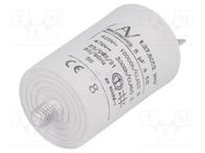 Capacitor: polypropylene; motors, run; 8uF; 420VAC; Ø35x56.5mm KEMET