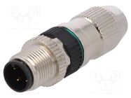 Connector: M12; plug; PIN: 4; male; A code-DeviceNet / CANopen MURR ELEKTRONIK