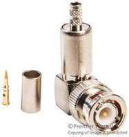 RF/COAXIAL, BNC PLUG, R/A, 50 OHM, CRIMP