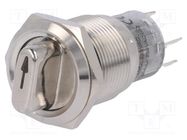 Switch: rotary; Pos: 2; SPDT; 0.5A/220VAC; 1A/24VDC; -20÷55°C; 50mΩ ONPOW