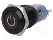 Switch: vandal resistant; Pos: 2; SPDT; 0.5A/220VAC; 1A/24VDC; IP40 ONPOW