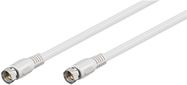 SAT Antenna Cable (80 dB), Double Shielded, 3.5 m, white - F plug > F plug (fully shielded)