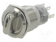 Switch: rotary; Pos: 3; DP4T; 0.5A/220VAC; 1A/24VDC; -20÷55°C; 50mΩ ONPOW