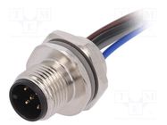 Connector: M12; socket; PIN: 5; male; A code-DeviceNet / CANopen TE Connectivity