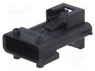 Connector: automotive; plug; male; JPT; for cable; PIN: 4; black TE Connectivity