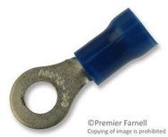 TERMINAL, RING TONGUE, #8, CRIMP, BLUE