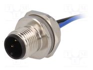 Connector: M12; socket; PIN: 3; male; A code-DeviceNet / CANopen TE Connectivity