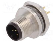 Connector: M12; socket; PIN: 5; male; A code-DeviceNet / CANopen TE Connectivity