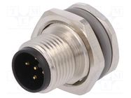 Connector: M12; socket; PIN: 5; male; A code-DeviceNet / CANopen TE Connectivity