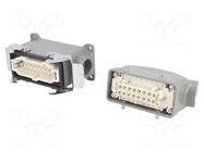 Connector: HDC; male + female; GWconnect; PIN: 16; 16A; 500V; 16+PE MOLEX